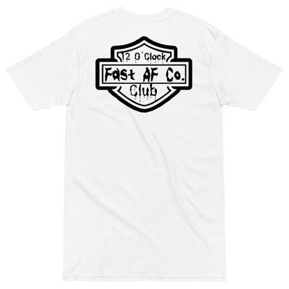 "12 O'Clock Club" Premium T-Shirt (Back View)